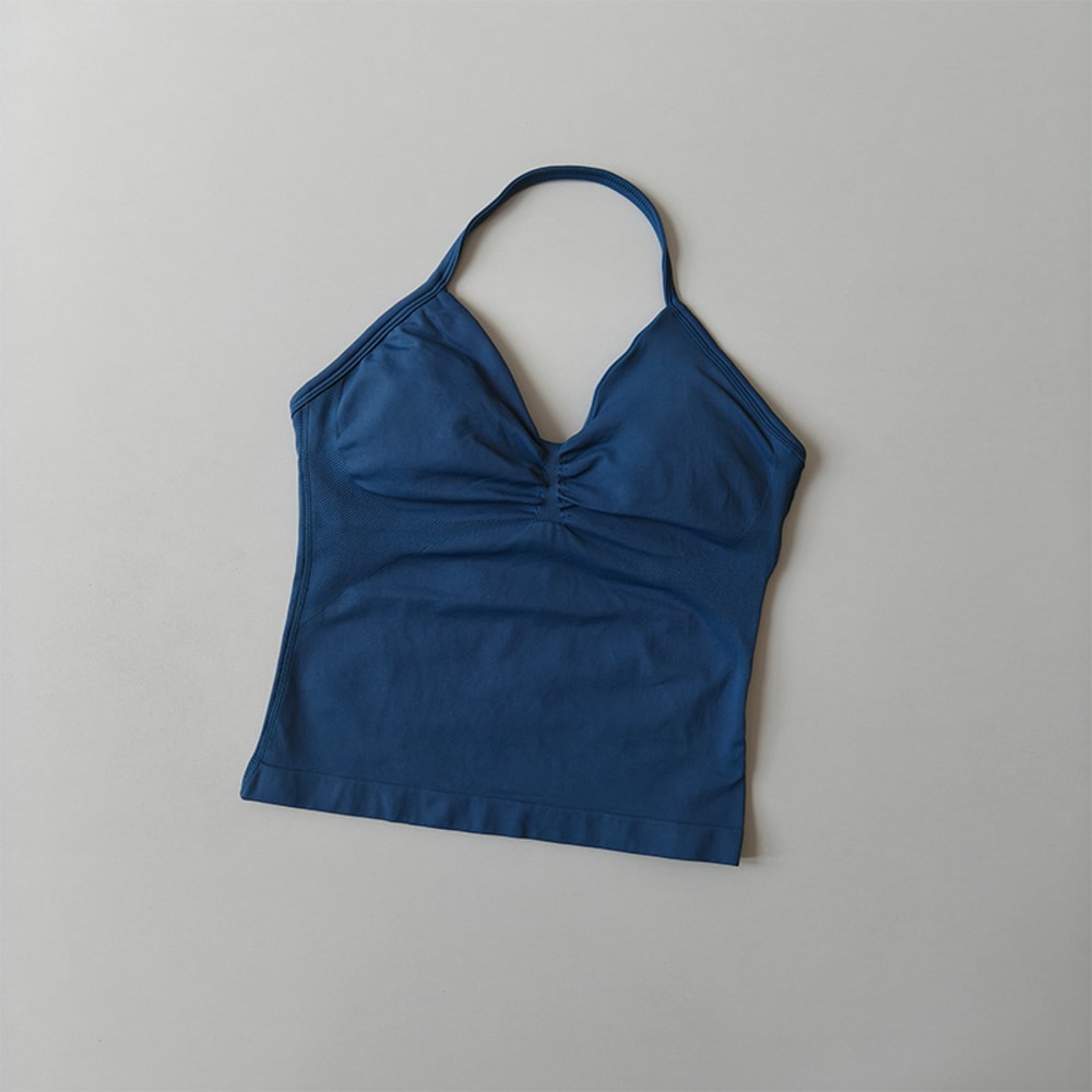 FlexLift Seamless Backless Yoga Tank with Built-In Bra