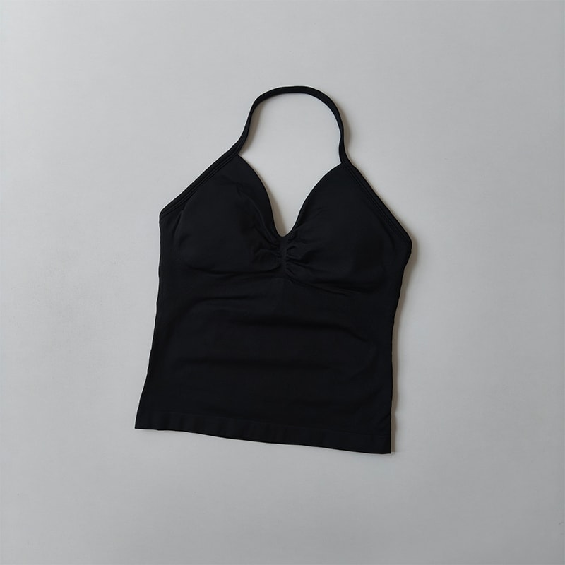 FlexLift Seamless Backless Yoga Tank with Built-In Bra