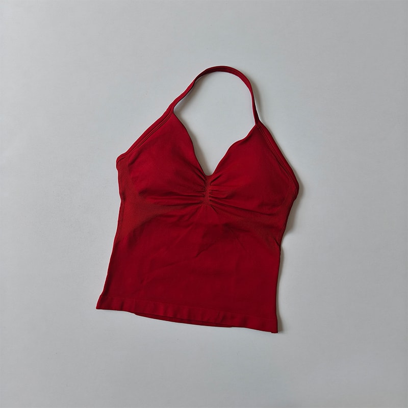FlexLift Seamless Backless Yoga Tank with Built-In Bra