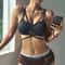 Leopard Seamless Cross Back Sports Bra for Women Push Up Yoga & Workout Crop Top