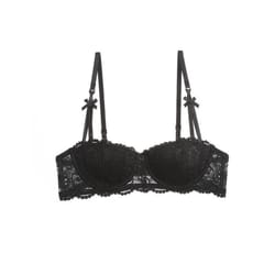 lace deep v push up bra with anti sag support for women