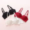 Lace Deep V Push Up Bra With Anti Sag Support For Women 3