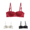 Lace Deep V Push Up Bra With Anti Sag Support For Women 4