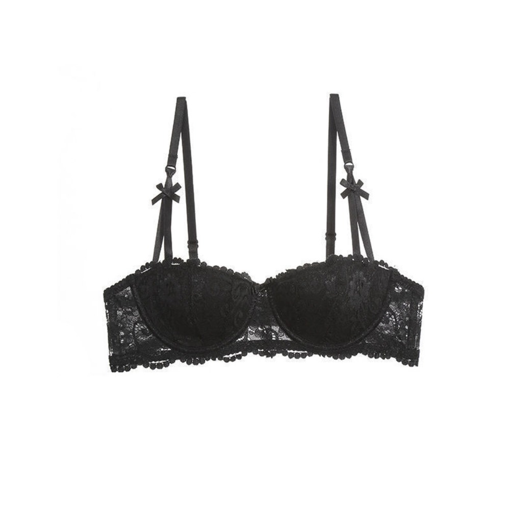 Lace Deep V Push Up Bra With Anti Sag Support For Women 5