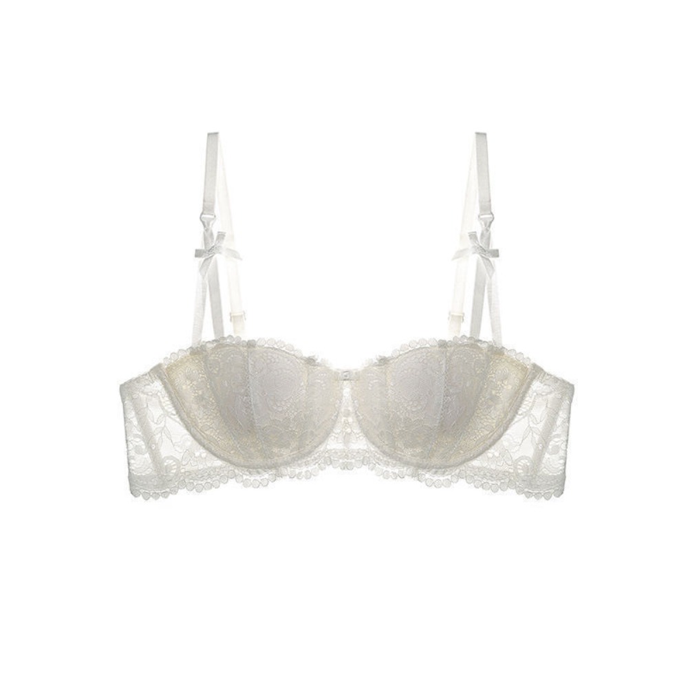 Lace Deep V Push Up Bra With Anti Sag Support For Women 6