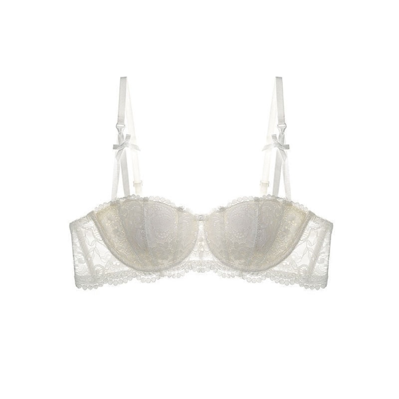 Lace Deep V Push Up Bra With Anti Sag Support For Women 6