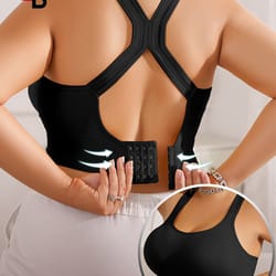 comfortflex seamless wireless sports bra – supportive plus size bralette