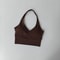 Women's V-Neck Halter Sports Bra with Push-Up & Removable Pads – Cross Back Workout Top