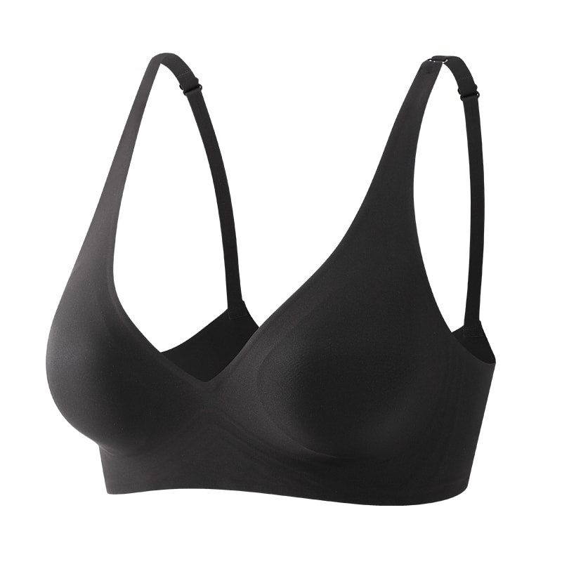 SilkAir Deep V Wireless Bra Seamless Bra For Everyday Comfort Support 0