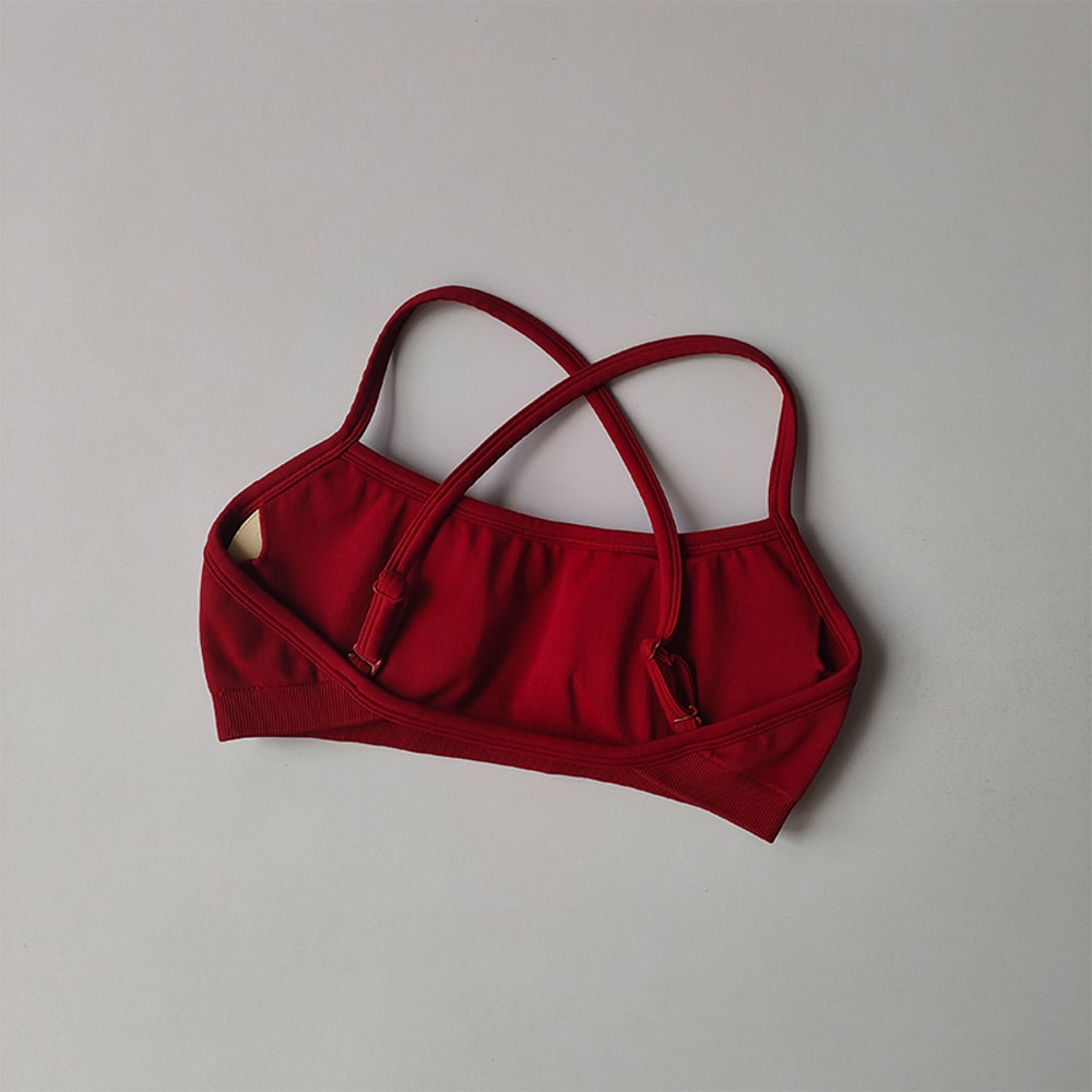 Seamless Support Sports Bra Crop Top for Yoga, Gym & Fitness Training