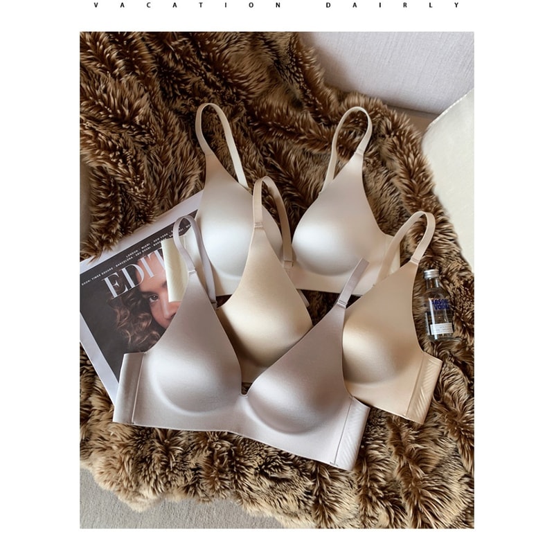 Wireless Satin Bralette Bodysuit For Small Chest Push Up Support One Piece Lingerie 0