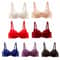 Plunge Floral Embroidered Deep V Lace Bra Wireless Bralette For Women Comfortable Padded Intimates 4