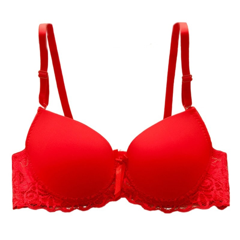 Plunge Floral Embroidered Deep V Lace Bra Wireless Bralette For Women Comfortable Padded Intimates 11