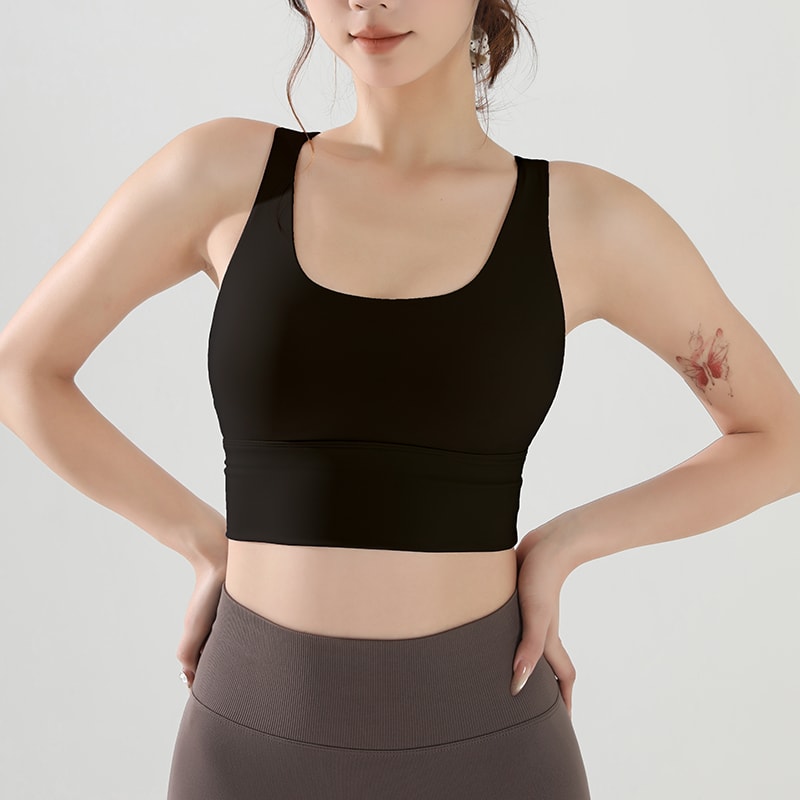 FlexLift CrossBack Sports Bra For Women Shock Absorbing Yoga Bra With Breathable Support 1