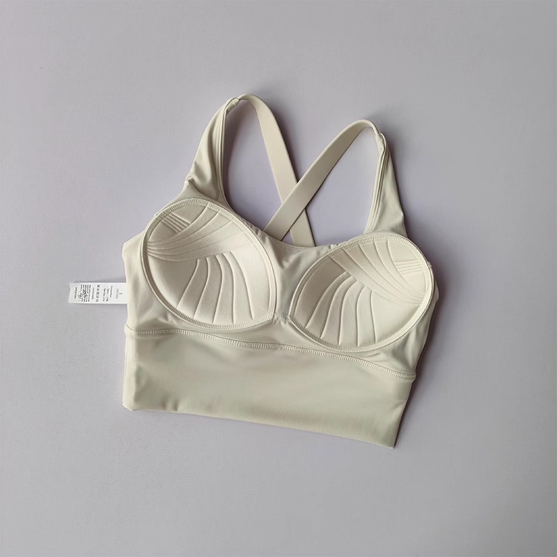 FlexLift CrossBack Sports Bra For Women Shock Absorbing Yoga Bra With Breathable Support 5