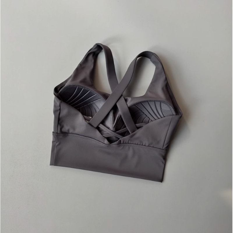 FlexLift CrossBack Sports Bra For Women Shock Absorbing Yoga Bra With Breathable Support 7