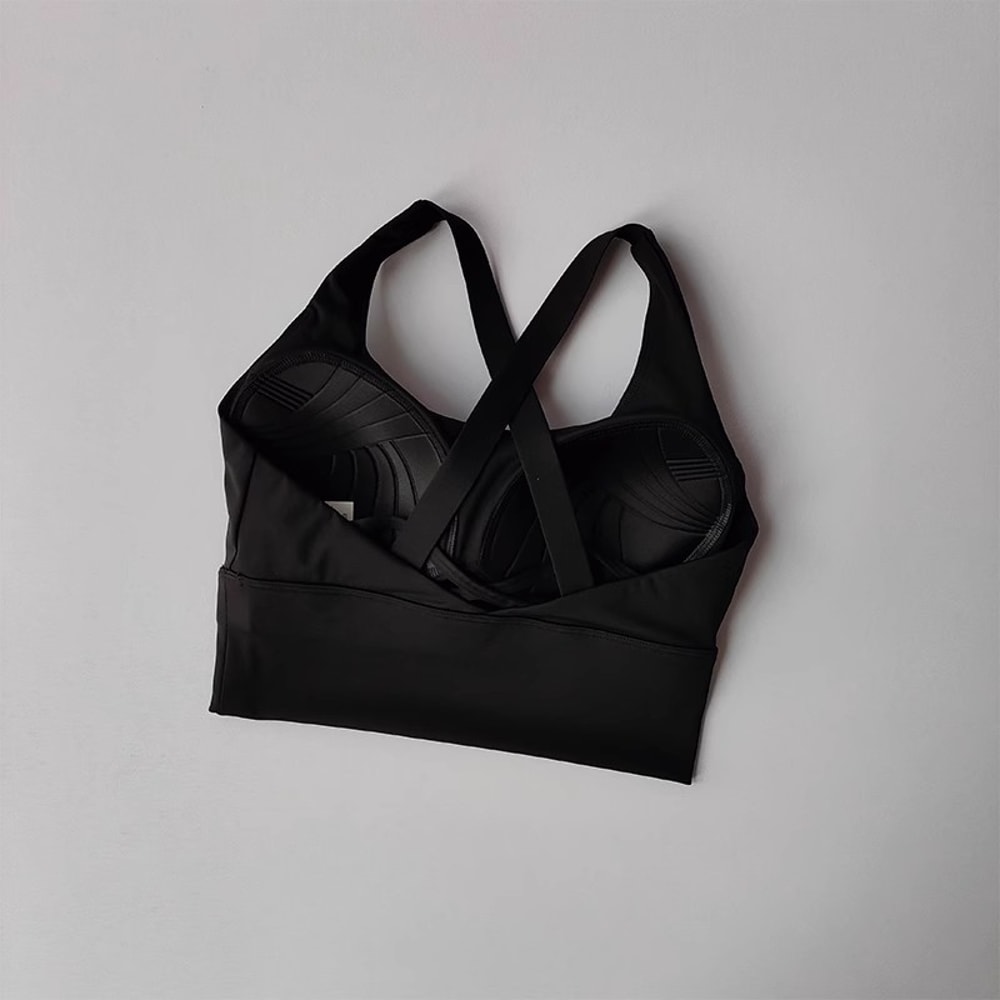 FlexLift CrossBack Sports Bra For Women Shock Absorbing Yoga Bra With Breathable Support 13