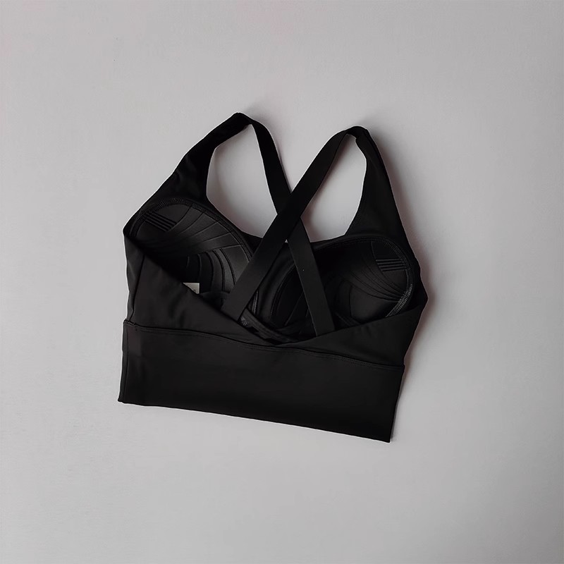 FlexLift CrossBack Sports Bra For Women Shock Absorbing Yoga Bra With Breathable Support 13