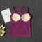 FlexFit Seamless Yoga Tank Top with Built-In Bra for Gym, Pilates & Running