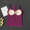 FlexFit Seamless Yoga Tank Top with Built-In Bra for Gym, Pilates & Running