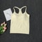 FlexFit Seamless Yoga Tank Top with Built-In Bra for Gym, Pilates & Running
