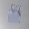 FlexFit Seamless Yoga Tank Top with Built-In Bra for Gym, Pilates & Running