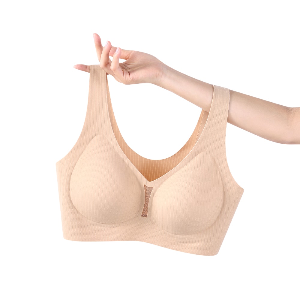 ComfortLift Seamless Wireless Bra Camisole With Removable Pads Natural Support 2