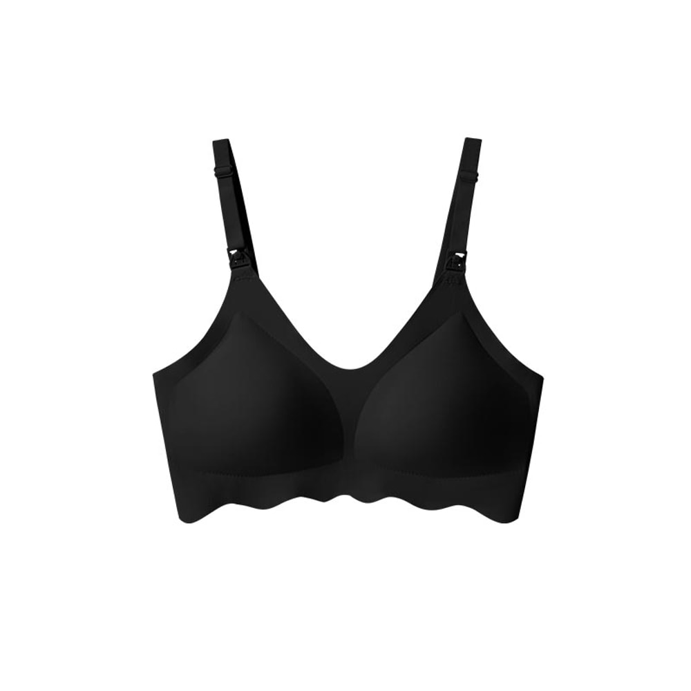 ComfortEase Seamless Nursing Bra – Breathable Wireless Breastfeeding Bra with Detachable Clips