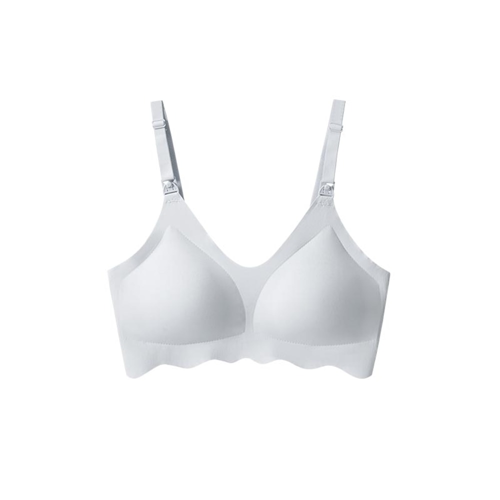 ComfortEase Seamless Nursing Bra – Breathable Wireless Breastfeeding Bra with Detachable Clips