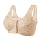 ComfortEase Front Closure Cotton Bra For Seniors Breathable Wireless Full Coverage Support 7