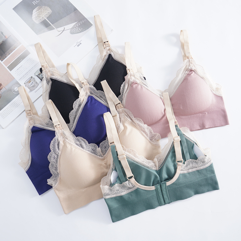 ComfortEase Seamless Nursing Bra – Breathable Maternity Bra for Easy Breastfeeding Support