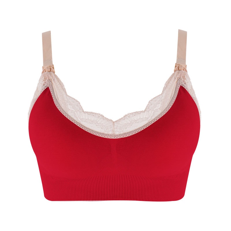 ComfortEase Seamless Nursing Bra – Breathable Maternity Bra for Easy Breastfeeding Support