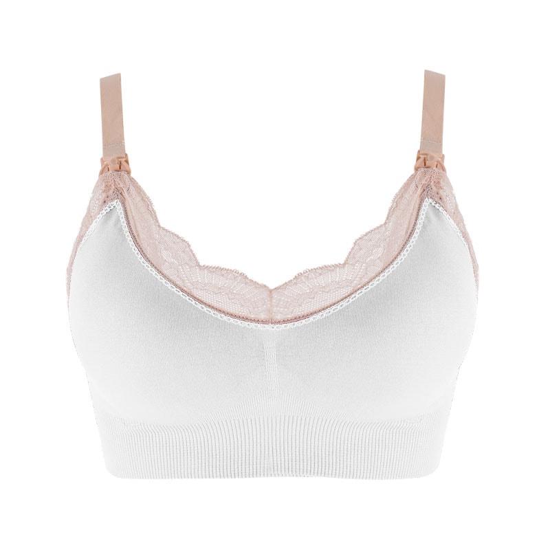 ComfortEase Seamless Nursing Bra – Breathable Maternity Bra for Easy Breastfeeding Support