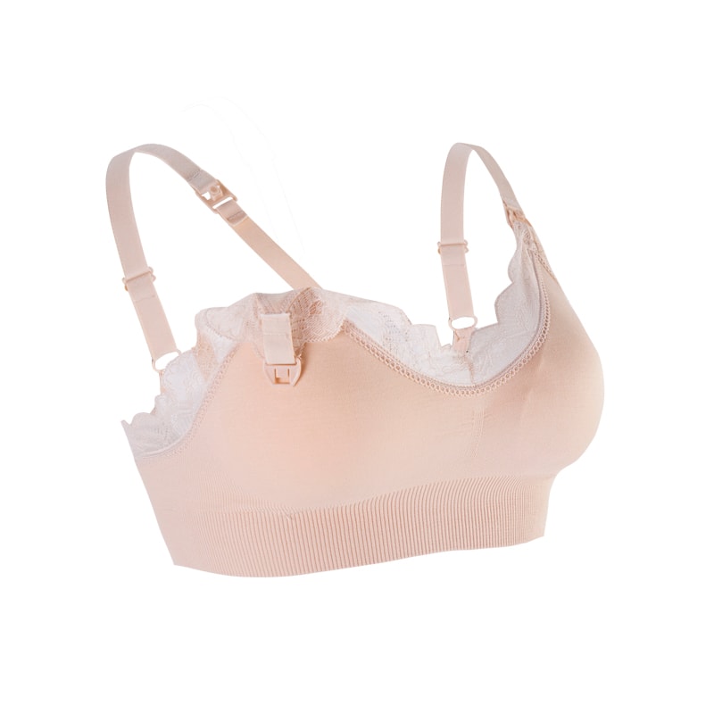 ComfortEase Seamless Nursing Bra – Breathable Maternity Bra for Easy Breastfeeding Support