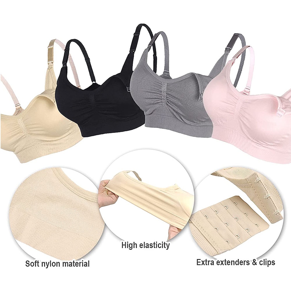 ComfortLift Seamless Maternity Nursing Bra for Breastfeeding Support and All-Day Comfort