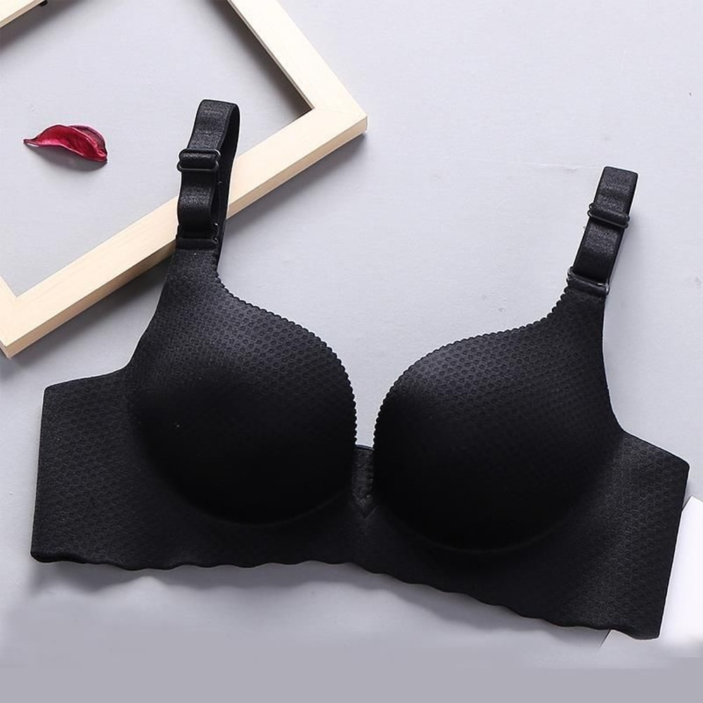 AeroLift Seamless Push Up Bra for Small Busts – Wireless T-Shirt Bra with Side Smoothing Support