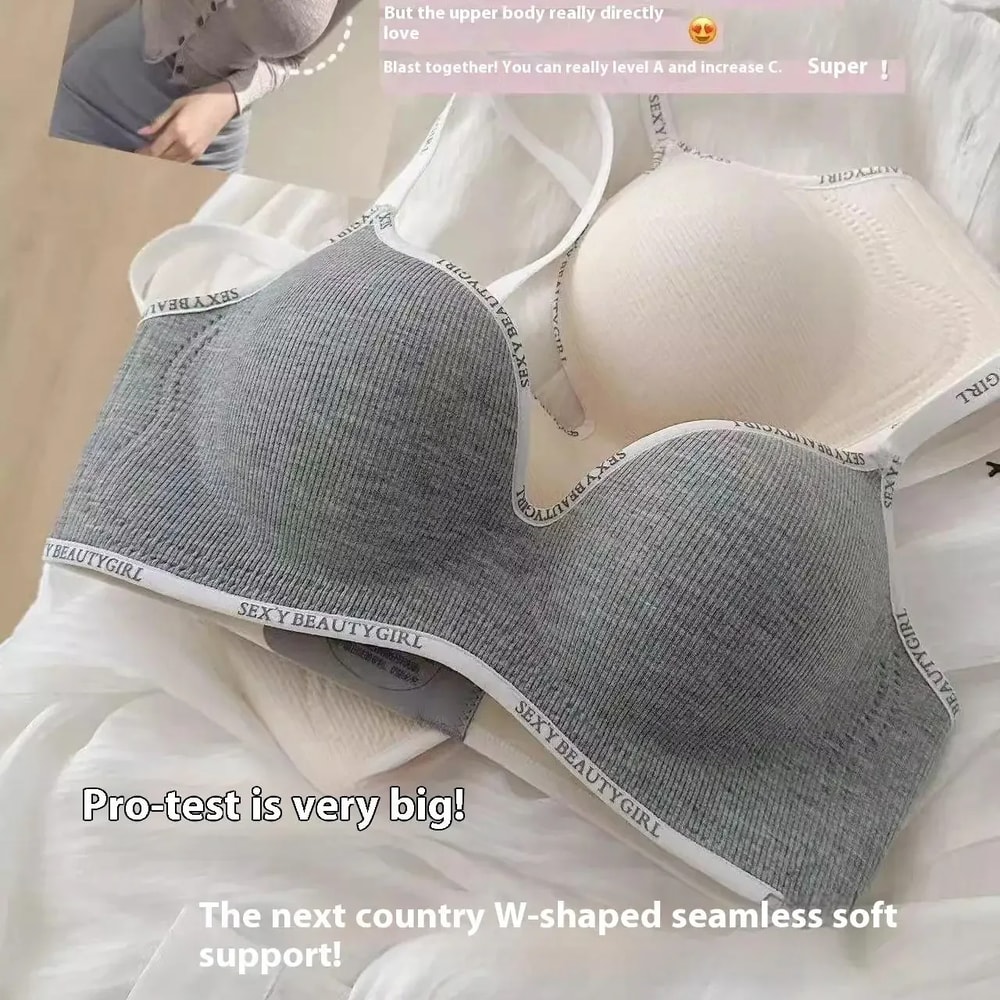 ComfortLift Wireless Push Up Bra For Small Breasts AA Cup Seamless Padded Bra 0
