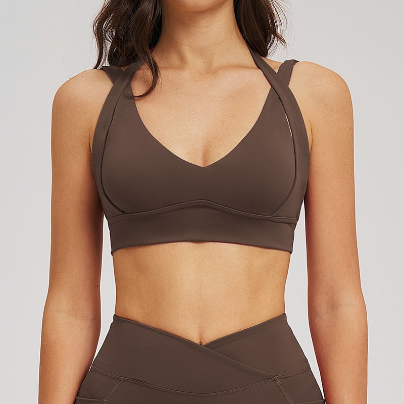 PerformanceFit Womens Sports Bra Breathable Fitness Top Push Up Yoga Bra 1