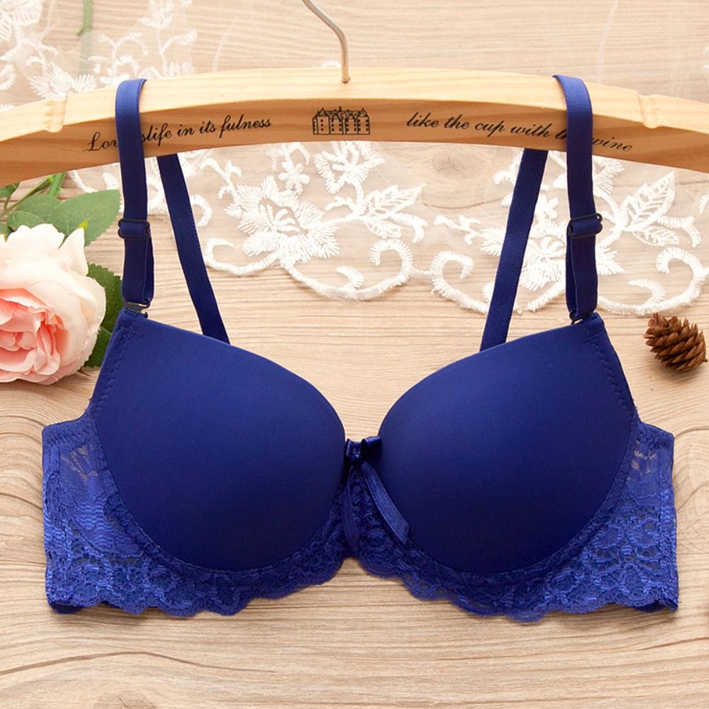 ElegantLift Deep V Lace Push Up Bra For Women Shockproof Anti Sag Push Up Bra Support 2