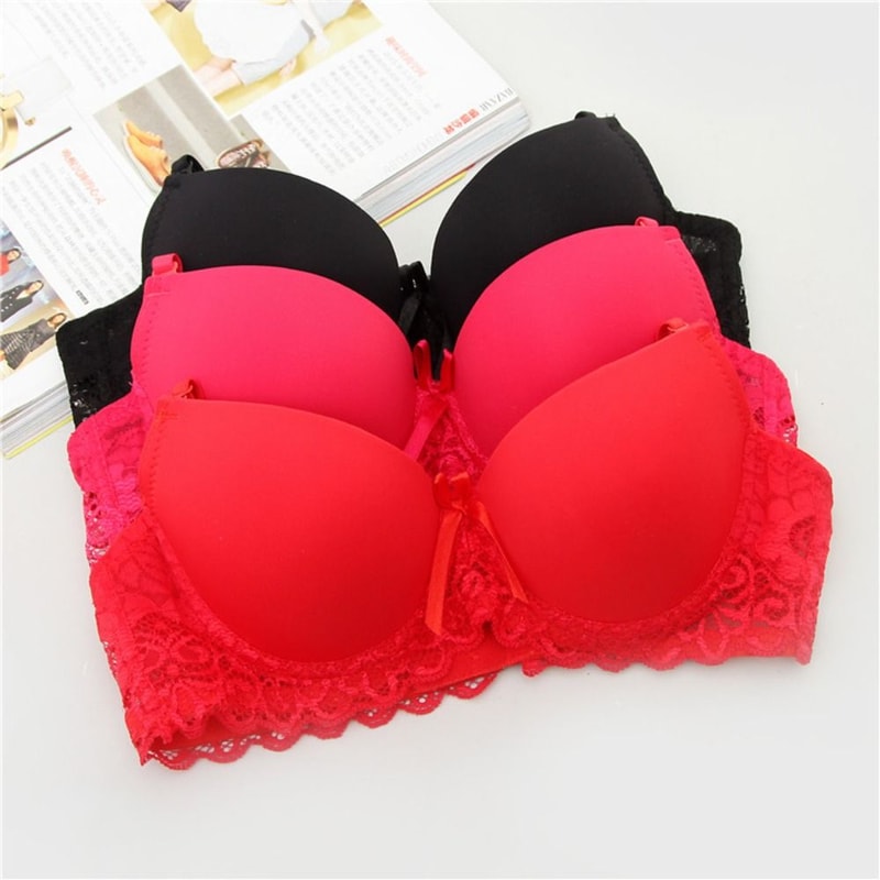 ElegantLift Deep V Lace Push Up Bra For Women Shockproof Anti Sag Push Up Bra Support 3