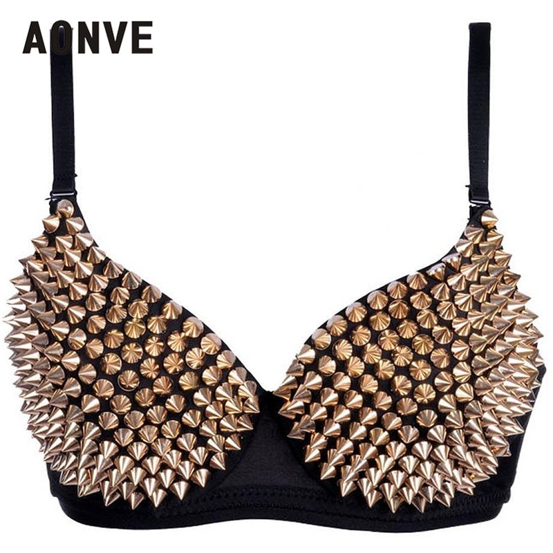 Radiant Rhinestone Bralette Top WireFree Sequined Rhinestone Bra Top For Party Festival Looks 2