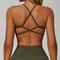 FlexLift Cross Back Sports Bra For Women Shockproof Yoga Bra Workout Crop Top 1