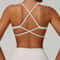 FlexLift Cross Back Sports Bra For Women Shockproof Yoga Bra Workout Crop Top 2