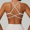 FlexLift Cross Back Sports Bra For Women Shockproof Yoga Bra Workout Crop Top 2