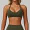 FlexLift Cross Back Sports Bra For Women Shockproof Yoga Bra Workout Crop Top 3