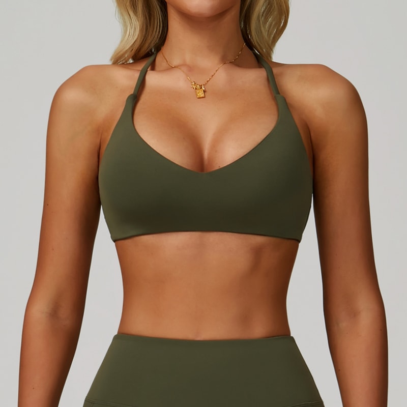 FlexLift Cross Back Sports Bra For Women Shockproof Yoga Bra Workout Crop Top 3