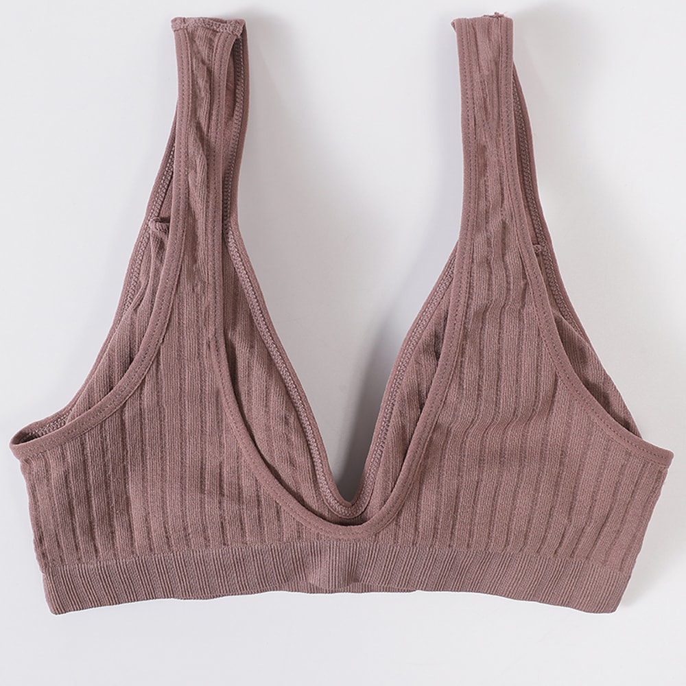 LiftEase Seamless Push Up Bra – Wireless V-Neck Backless Comfort Bralette