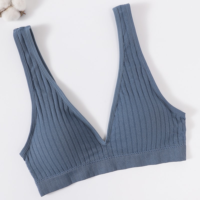 LiftEase Seamless Push Up Bra – Wireless V-Neck Backless Comfort Bralette