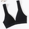 LiftEase Seamless Push Up Bra – Wireless V-Neck Backless Comfort Bralette