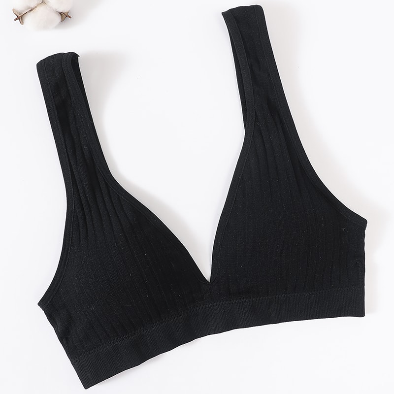LiftEase Seamless Push Up Bra – Wireless V-Neck Backless Comfort Bralette